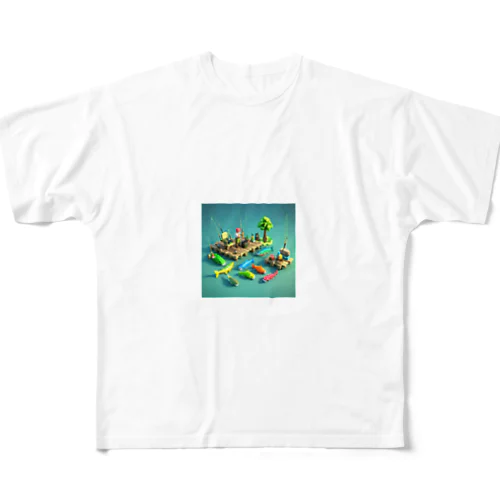 釣り　LEGO？ All-Over Print T-Shirt