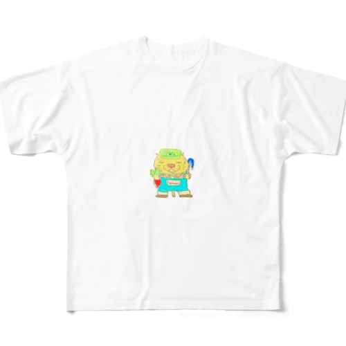 可愛い猫の農家さん All-Over Print T-Shirt