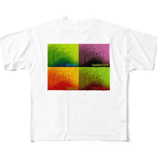 TOMODACHI(4コマ) All-Over Print T-Shirt