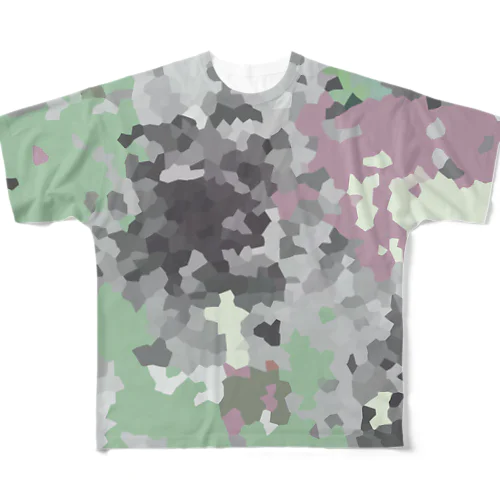 モスいろカモフラ All-Over Print T-Shirt