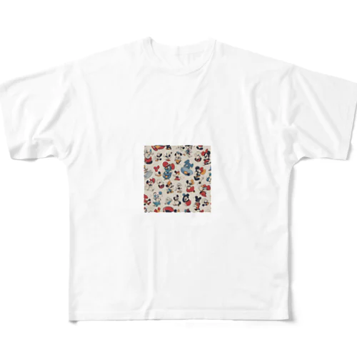 ディズニー風 All-Over Print T-Shirt