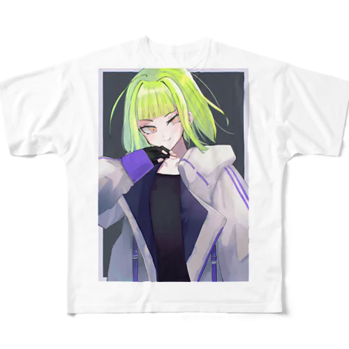 ストリート系男子？ フルグラフィックTシャツ