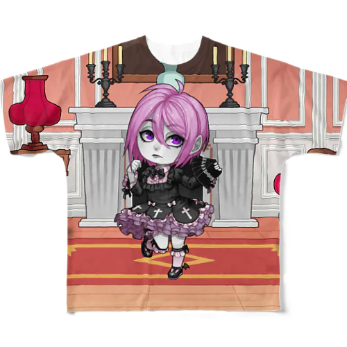 ゴスロリ貞子(プレミアム) / Gothloli Sadako (Premium) フルグラフィックTシャツ