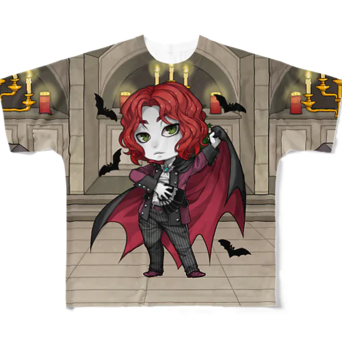 吸血鬼アンドロ(プレミアム) / Vampire Andro (Premium) フルグラフィックTシャツ