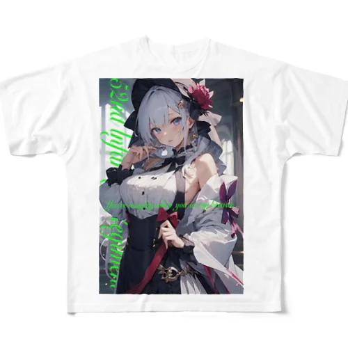 可愛い美少女 フルグラフィックTシャツ