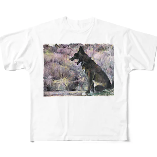 甲斐犬の大あくび All-Over Print T-Shirt