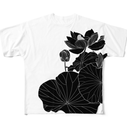 黒蓮 All-Over Print T-Shirt