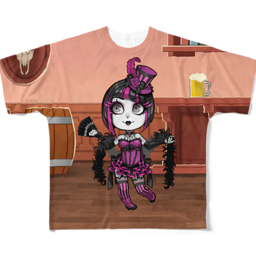 キャバレーゴス(プレミアム) / Cabaretgoth (Premium) フルグラフィックTシャツ