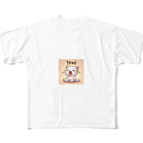 つかれたニャー All-Over Print T-Shirt