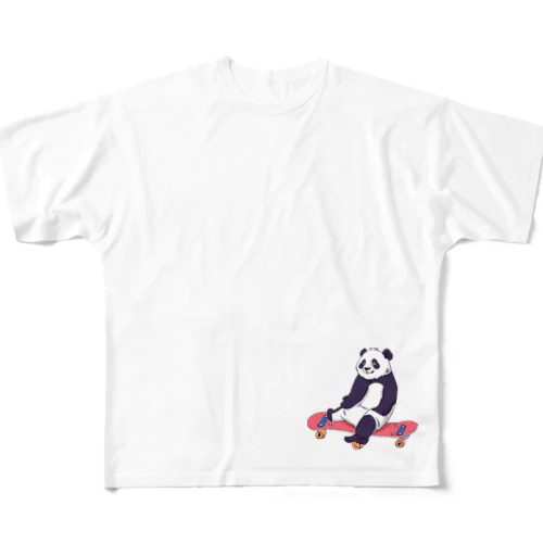 ダイカット ある日のぱんだ All-Over Print T-Shirt