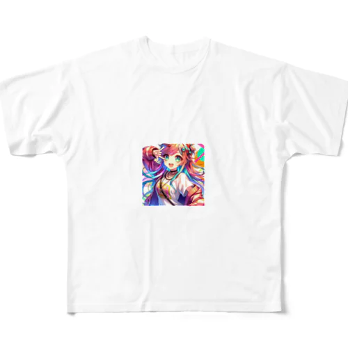 エネルギッシュ・アニメーション All-Over Print T-Shirt