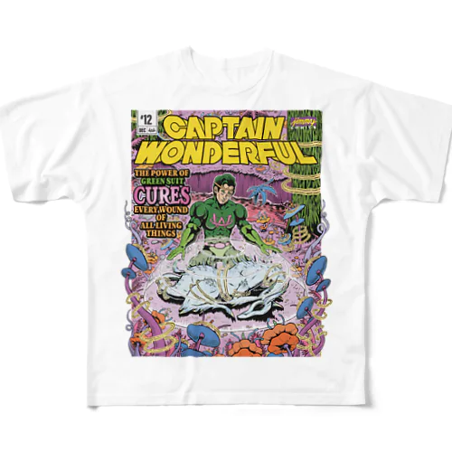 キャプテンワンダフル comic cover T CURE フルグラフィックTシャツ