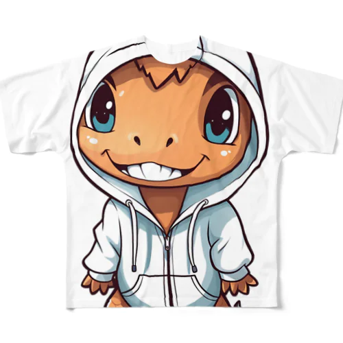 愚かな恐竜 All-Over Print T-Shirt