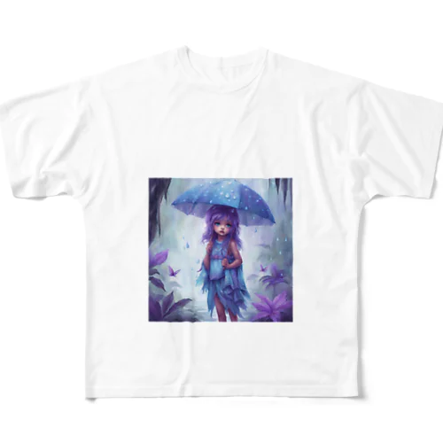 Alone in the Purple Rain All-Over Print T-Shirt