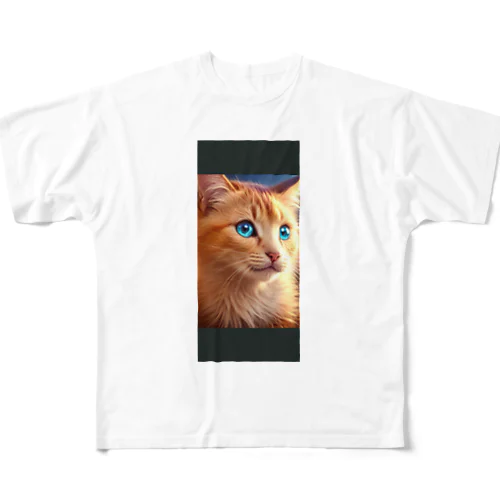 妖精猫 フルグラフィックTシャツ