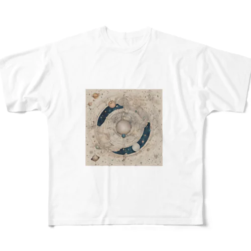 The Mystery of the Planets フルグラフィックTシャツ
