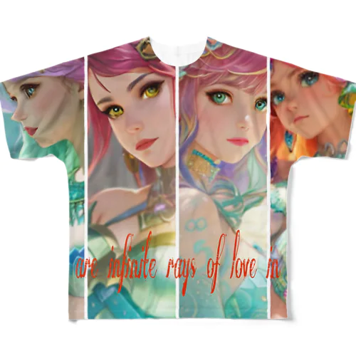 There are infinite rays of love in my eyes All-Over Print T-Shirt