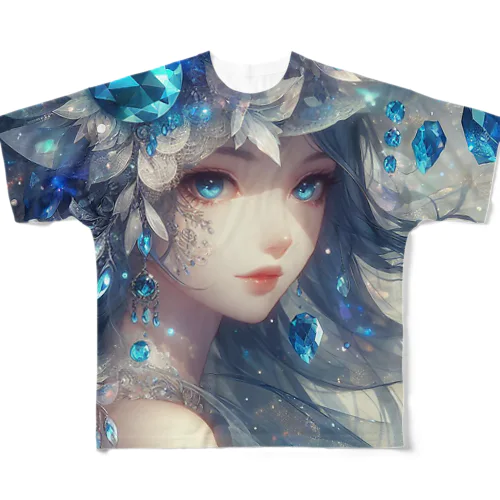 氷の精🧊✨ フルグラフィックTシャツ