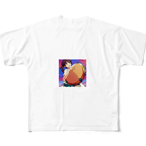 巨大タンバリン All-Over Print T-Shirt