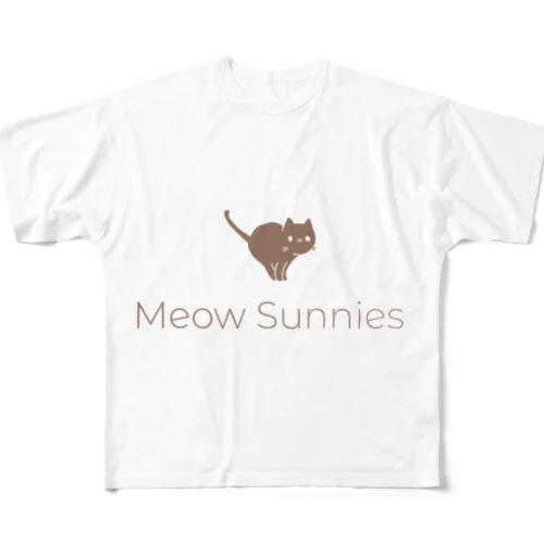 Meow Sunniesロゴバージョン フルグラフィックTシャツ