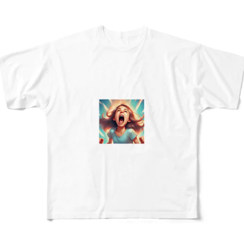 叫ぶ　女の子グッズ All-Over Print T-Shirt