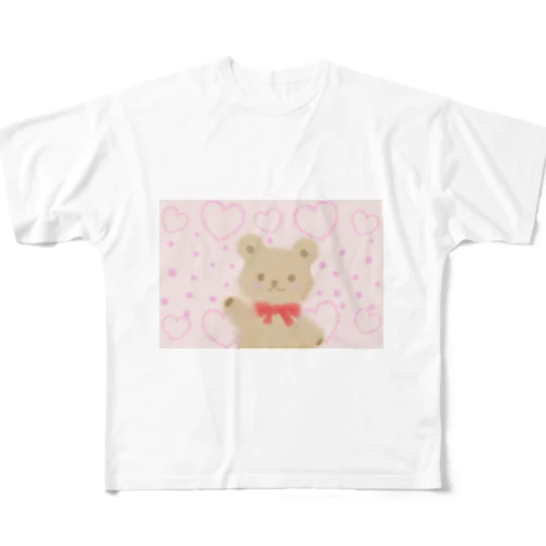 ほんわかテディベア All-Over Print T-Shirt