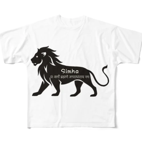 シンハ (獅子座)  Simha (Leo) フルグラフィックTシャツ