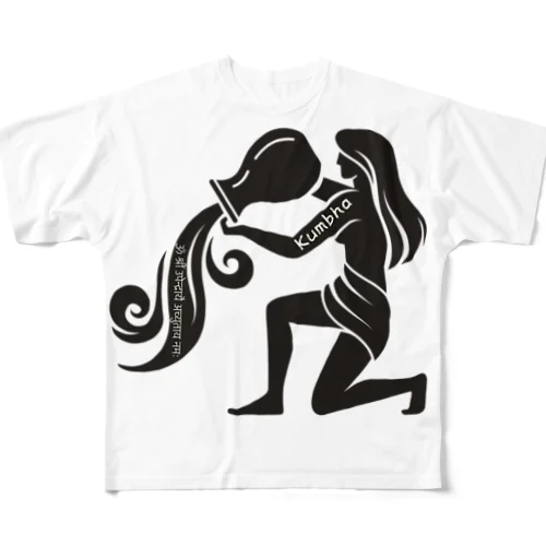 クンバ（水瓶座） Kumbha (Aquarius) All-Over Print T-Shirt