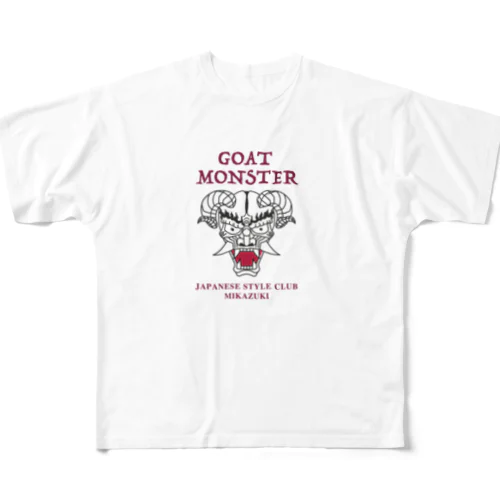 GOAT MONSTER フルグラフィックTシャツ