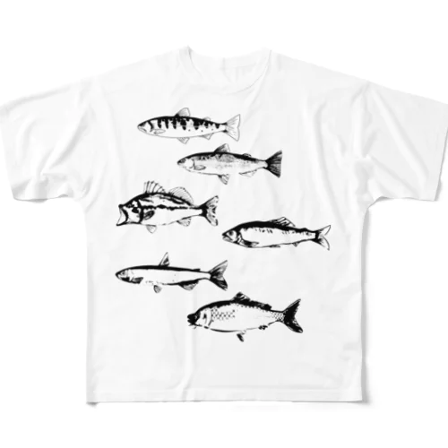 川魚さん All-Over Print T-Shirt