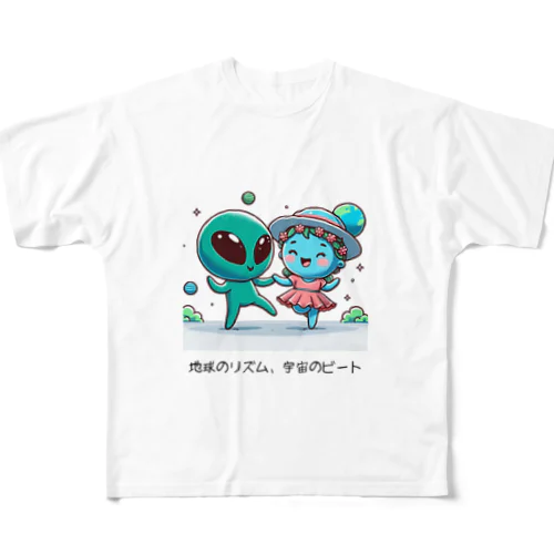 エイリアン・リズム・コネクション フルグラフィックTシャツ