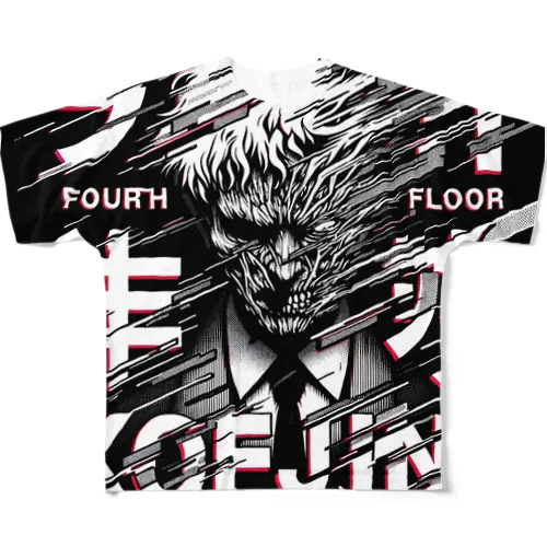 FourthFloor Human フルグラフィックTシャツ