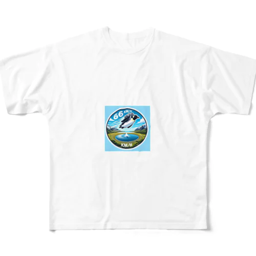 Flying_penguin12 フルグラフィックTシャツ