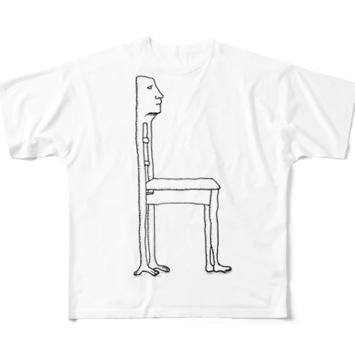 人間椅子01 All-Over Print T-Shirt