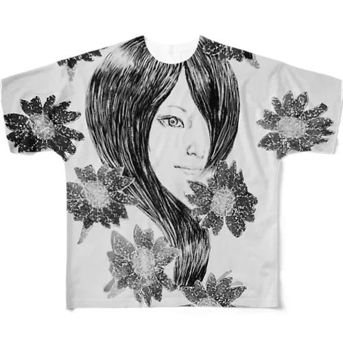 依頼絵 All-Over Print T-Shirt