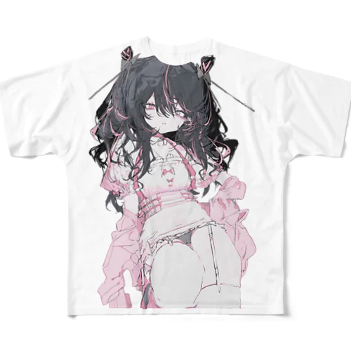 蛇毒巳子フルグラTシャツ All-Over Print T-Shirt