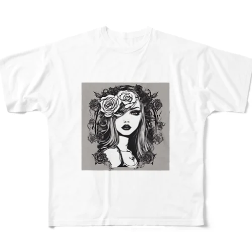 ゴシックガール2 All-Over Print T-Shirt