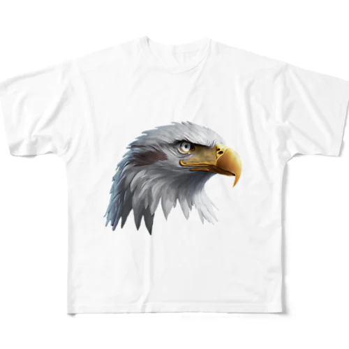 白頭鷲 All-Over Print T-Shirt