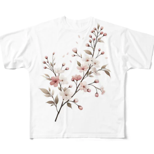 春の息吹 - 桜のデザイン All-Over Print T-Shirt