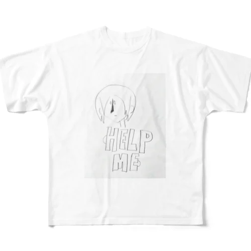 ヘルプミー All-Over Print T-Shirt