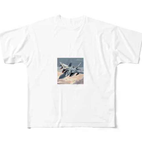 スホーイ57のイラストグッズ フルグラフィックTシャツ