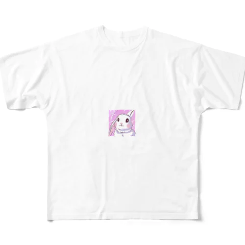 ふわうさちゃん All-Over Print T-Shirt