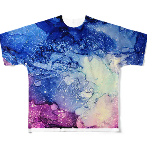 宇宙 フルグラフィックTシャツ