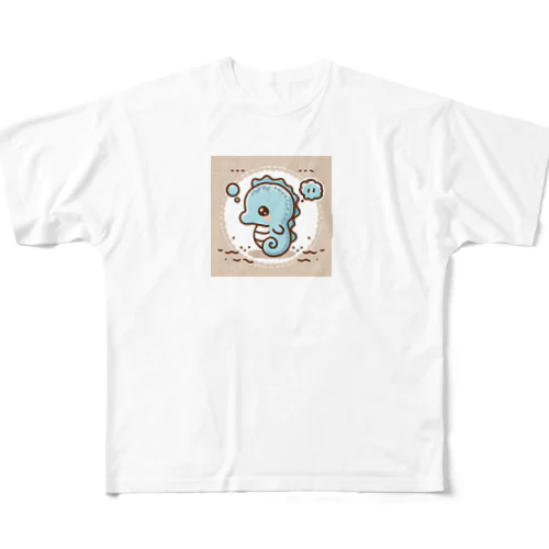 かわいいタツノオトシゴ４ All-Over Print T-Shirt