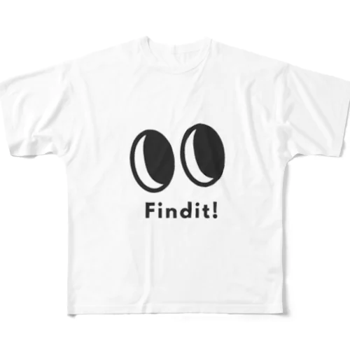 Findit！ロゴ フルグラフィックTシャツ