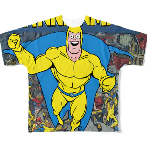 黄色のスーパーマン All-Over Print T-Shirt