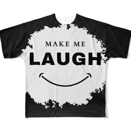 LAUGH 笑う フルグラフィックTシャツ