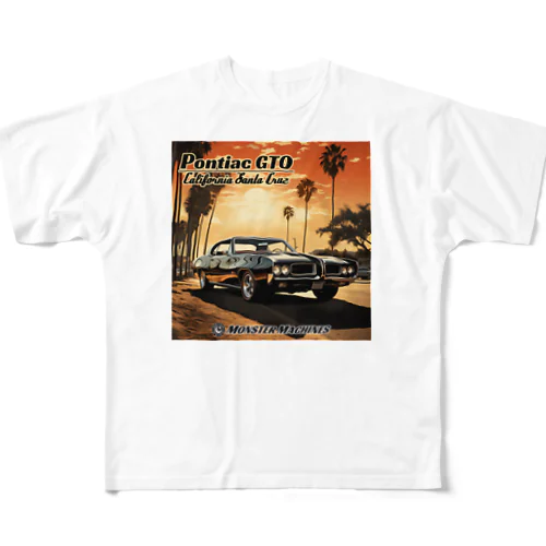 Pontiac GTO  California Santa Cruz モンスターマシーン フルグラフィックTシャツ