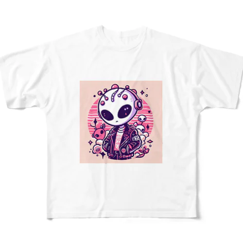 パンク宇宙人 All-Over Print T-Shirt