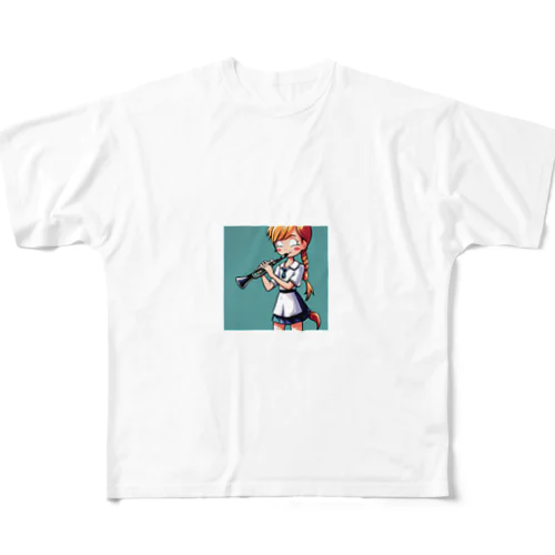 クラ吹き少女の れいなちゃん！ フルグラフィックTシャツ